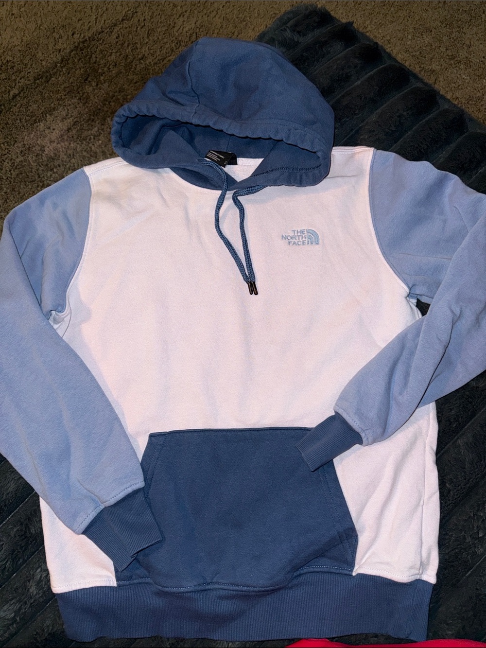 The North Face Two-Tone Blue & White Pullover Hoodie